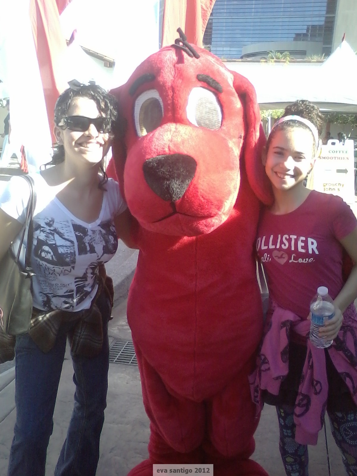 Elena & Raxy with Clifford
